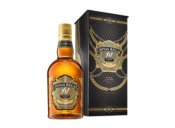 同城芝华士15年回收Chivas Regal XV Balmain巴尔曼联名限定版700ml苏格兰调配型威士忌洋酒