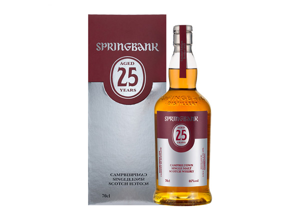同城云顶25年回收云顶威士忌SpringBank 46度坎贝尔镇苏格兰单一麦芽700m进口洋酒威士忌